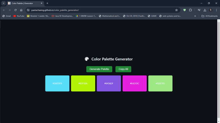 Color Pallete Generator